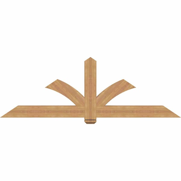 Ekena Millwork Redmond Smooth Timber Gable Bracket, Western Red Cedar, 84"W x 28"H x 3 1/2"D x 5 1/2"F, 8/12 Pitch GBW084X28X0406RED00SWR - main